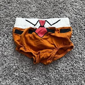 Baby Spongebob Squarepants Bottoms Costume 6 Months 100% Cotton 2000s Costume